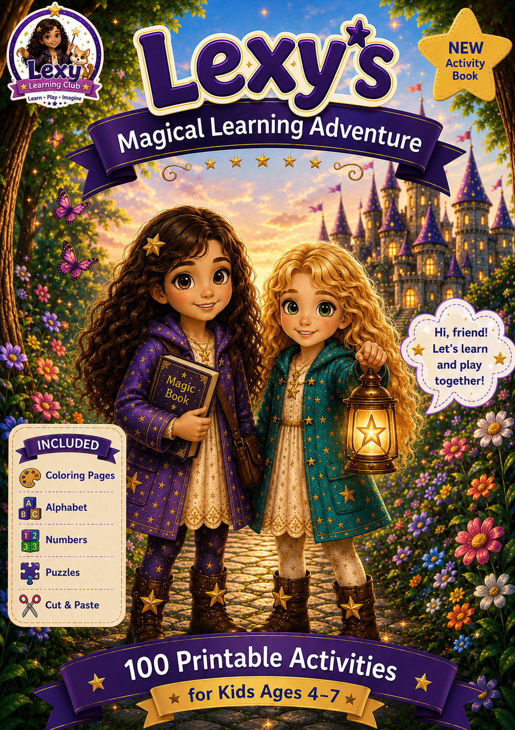 Lexy's Magical Learning Adventure: 100 Printable Activities for Kids Ages 4-7 — C.A. Brauman